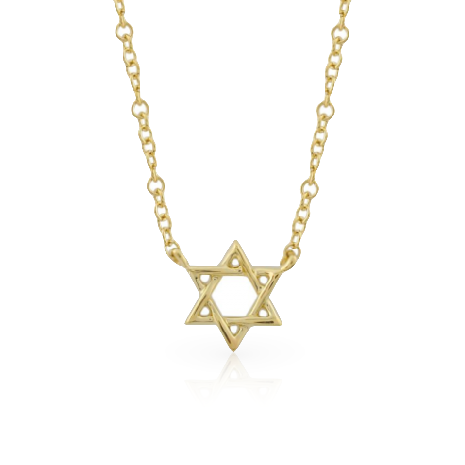 14k Solid Star of David