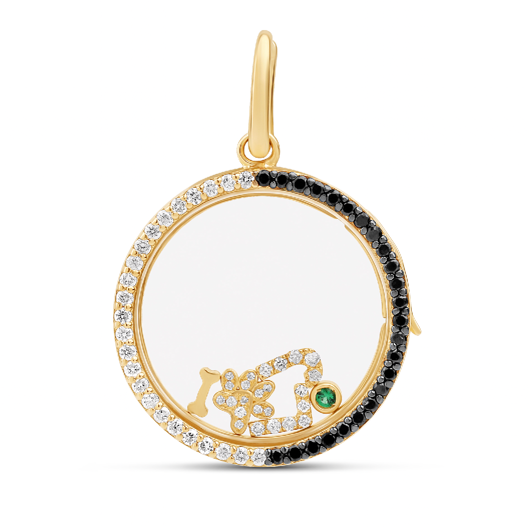 Diamond Glass Charm Locket 770 Fine Jewelry