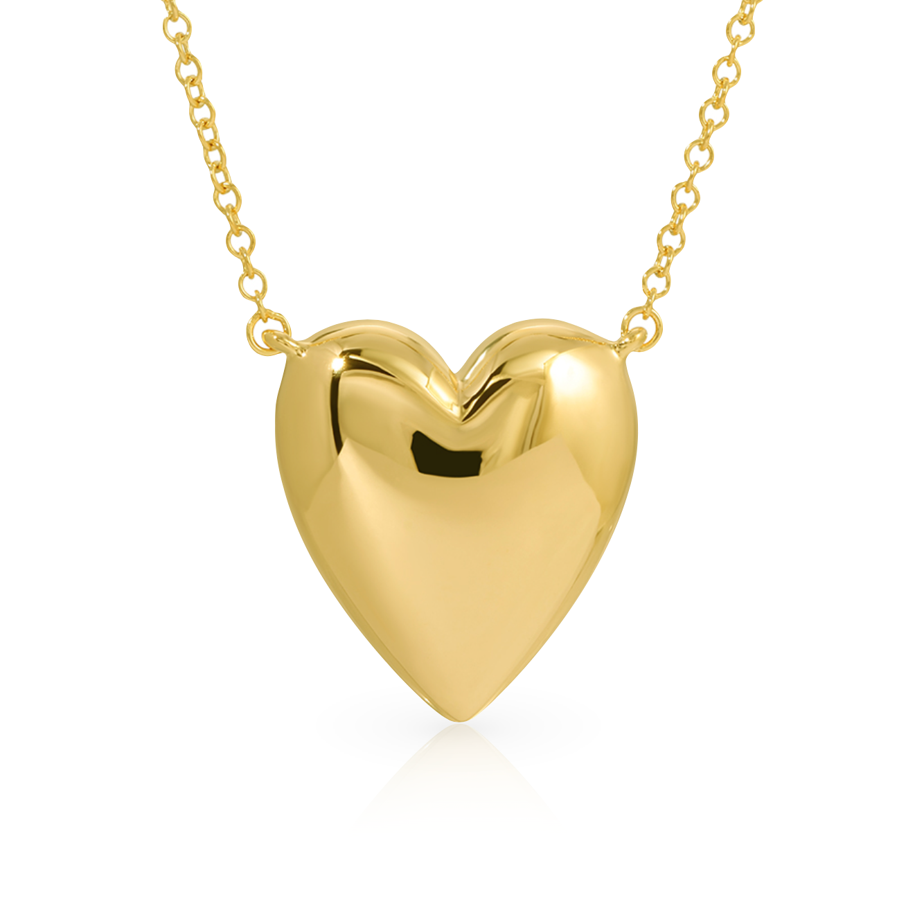 Heart Bold Golden Necklace