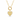 Fluted Diamond Heart Pendant Paperclip Necklace