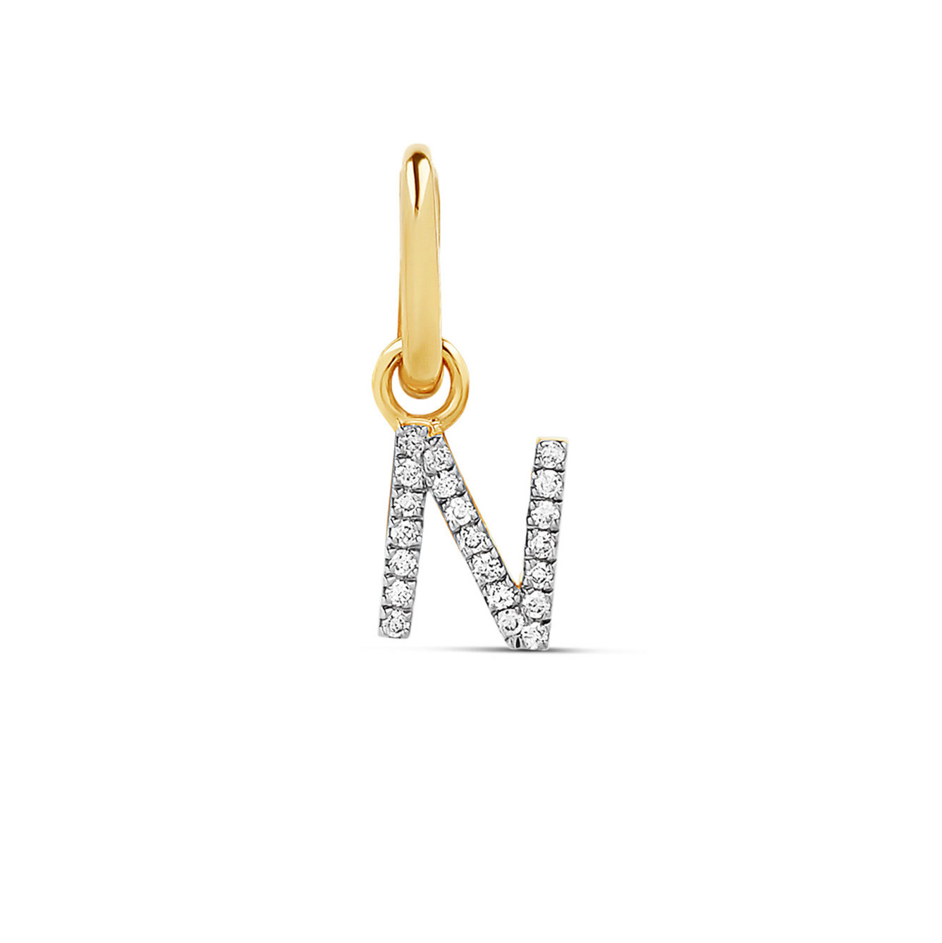 Diamond Initial Loose Charm