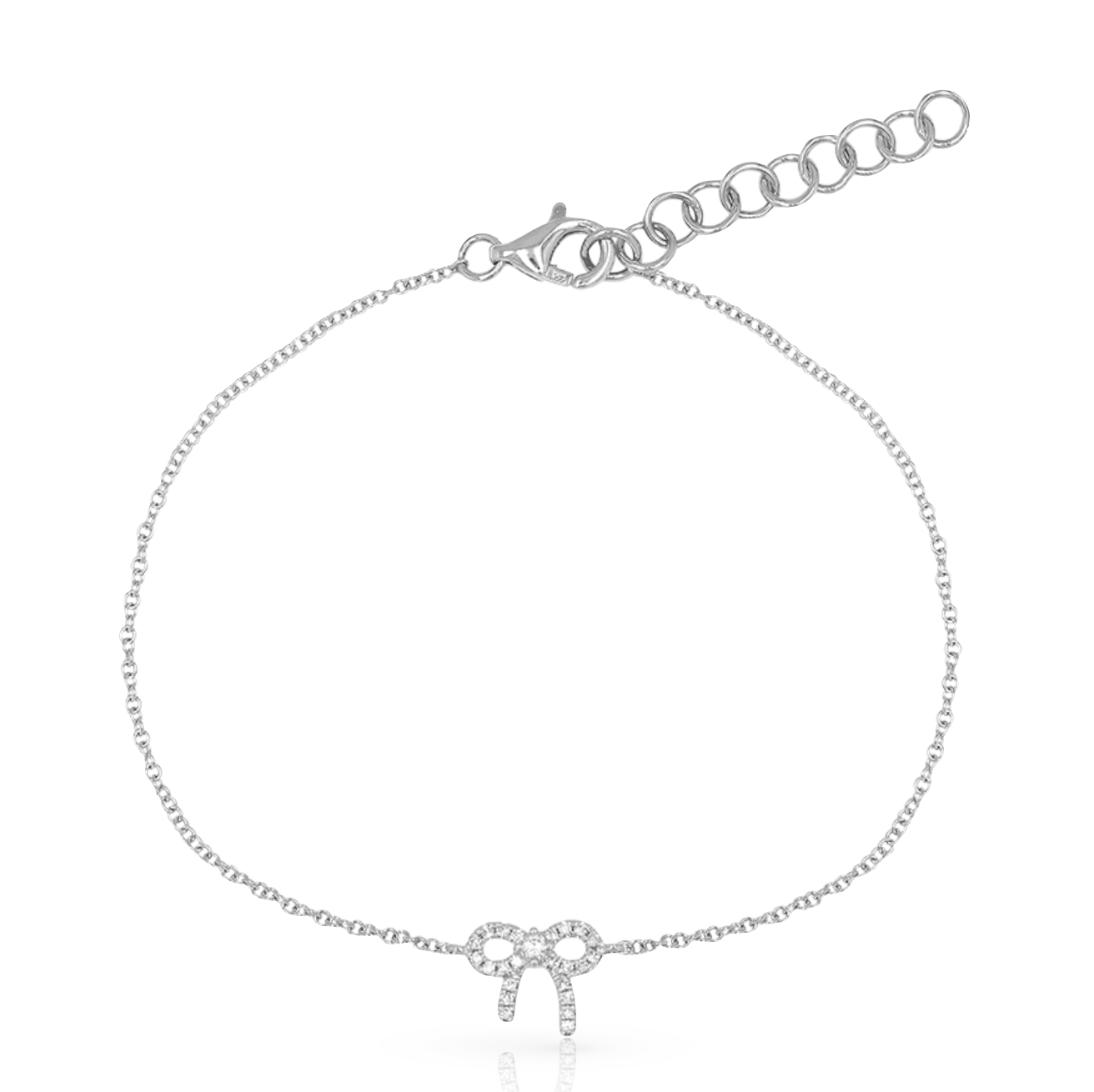 Petite Diamond Bow Bracelet