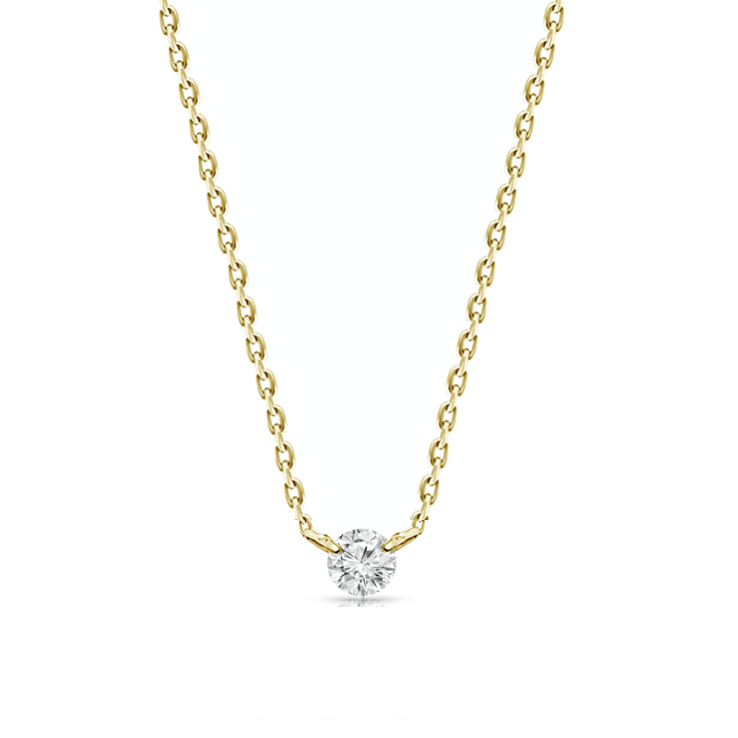 0.20ct Floating Diamond Solitaire Necklace