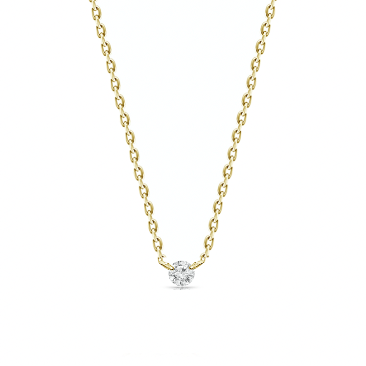 0.10ct Floating Diamond Solitaire Necklace