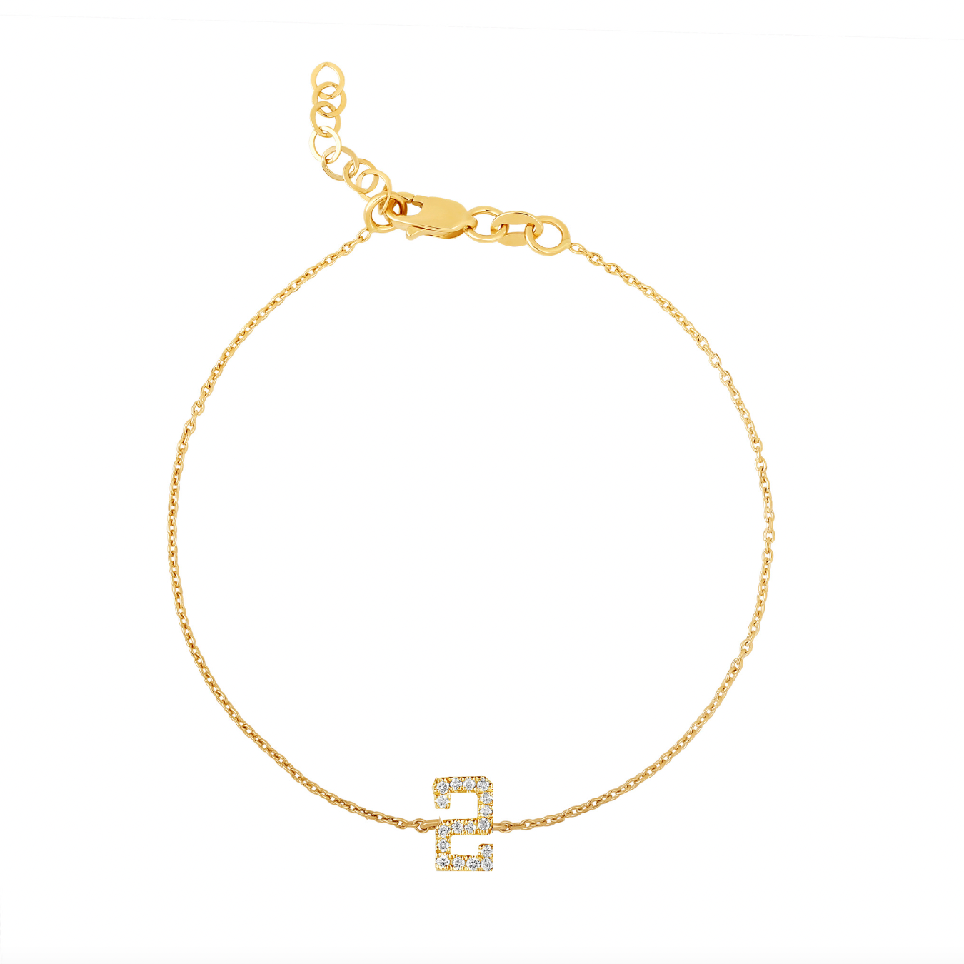 Diamond Number Bracelet