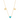 Initials and Enamel Heart Necklace
