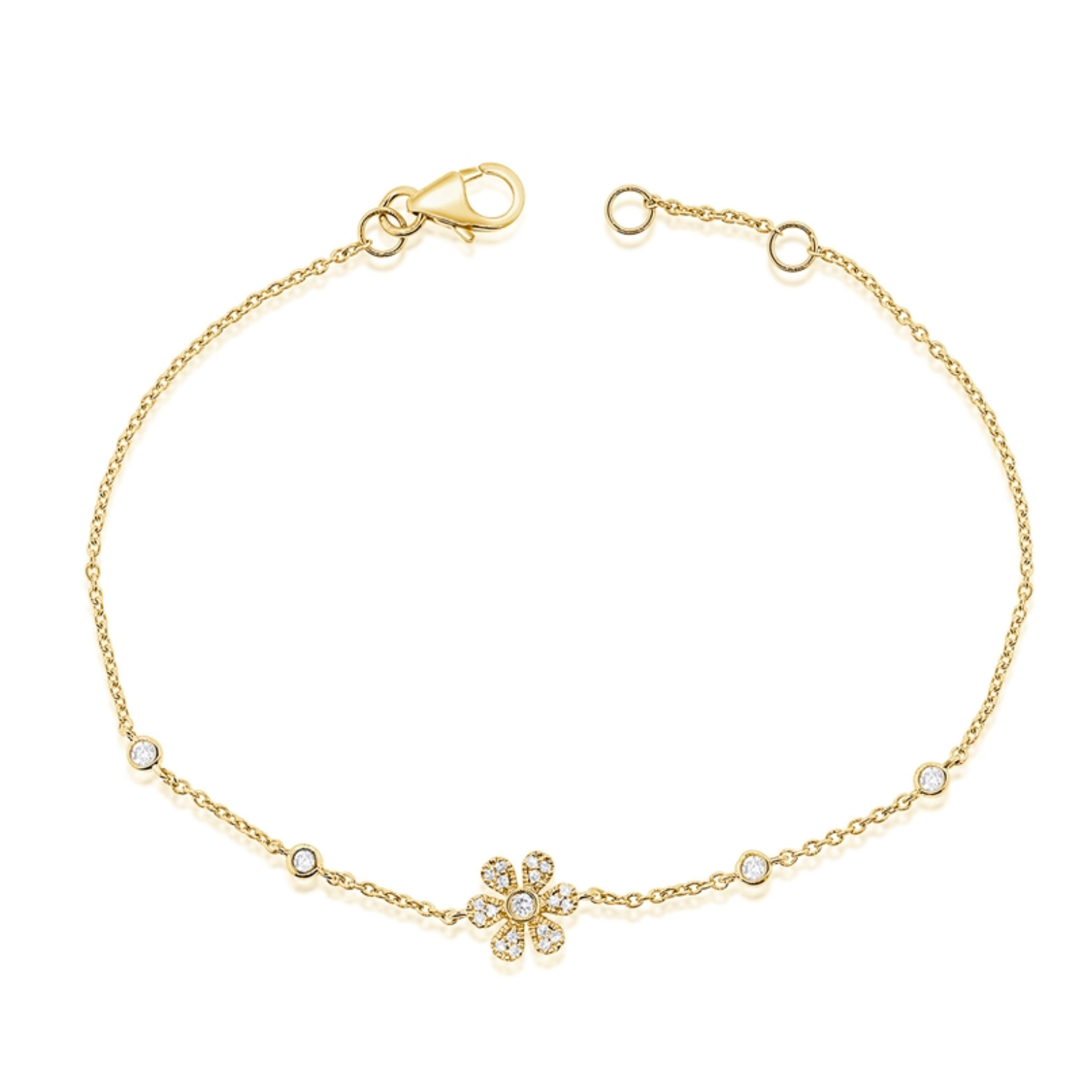 Flower Station Diamond Bracelet