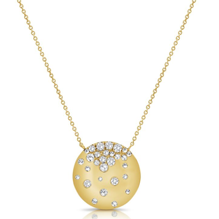 LARGE Confetti disc necklace - SAMPLE