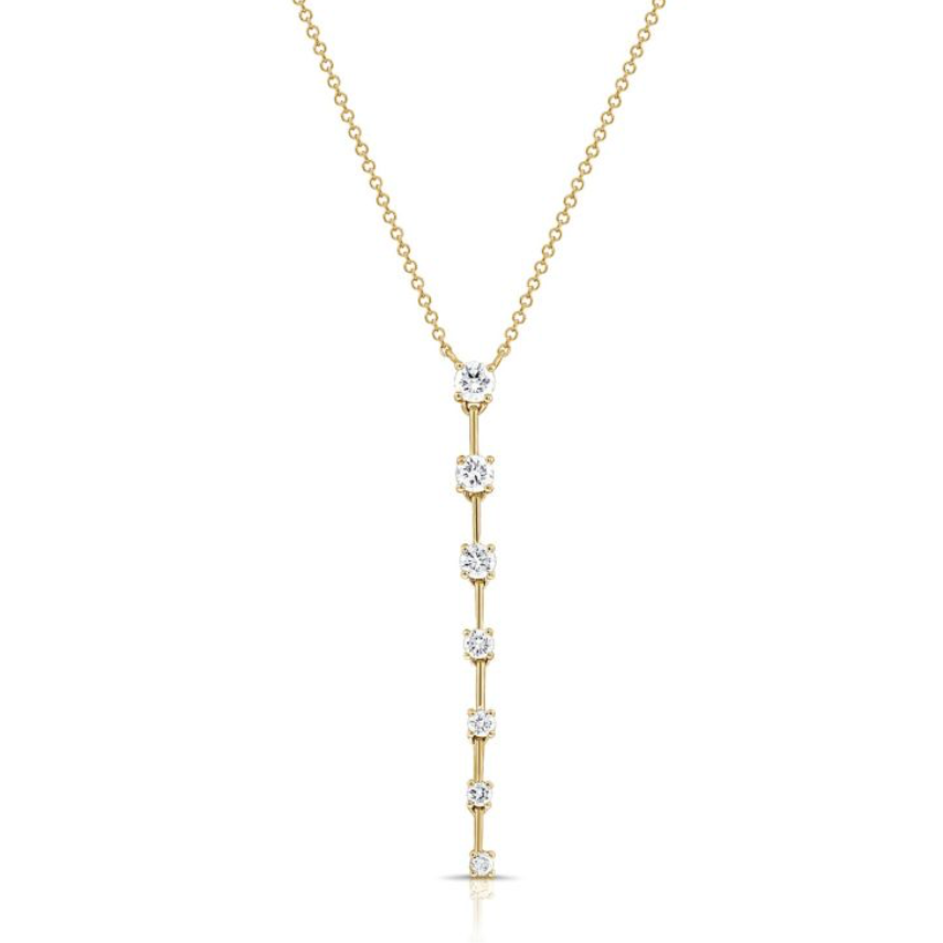 Full Cut Diamond Drop Lariat