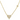 Pave Heart with bezel Necklace