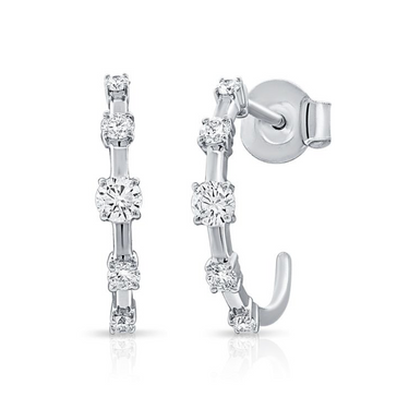 Segment Diamond Huggies