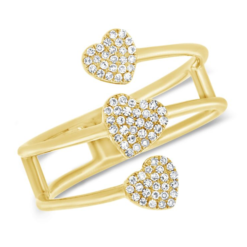 Triple Heart Ring
