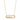 Horizontal Diamond Oval Glass Charm Locket Necklace