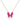 Pink Sapphire Diamond Butterfly Necklace