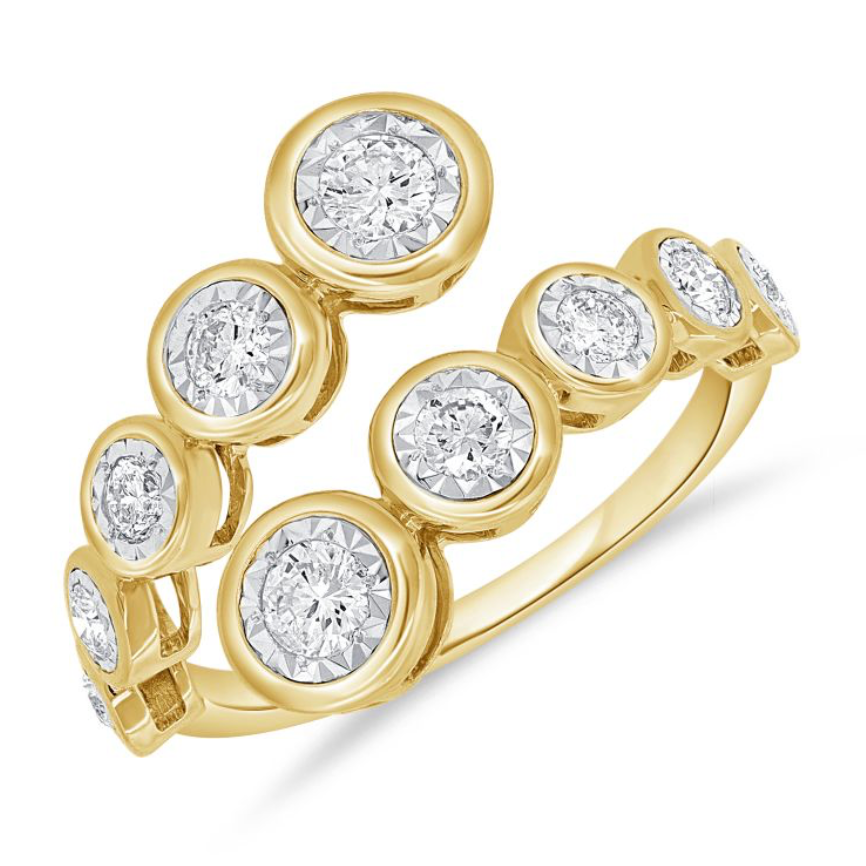 Diamond Wrap Bezel Ring