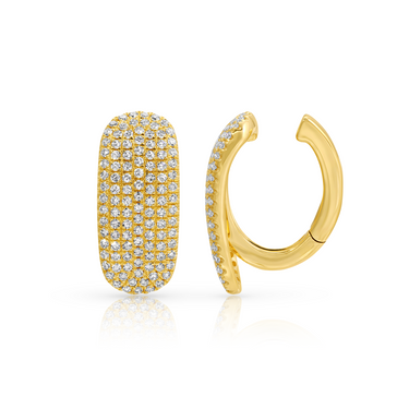 Pave Diamond Bold Ear Cuff (Single)