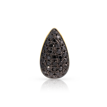 Black Diamond Tear Drop Rondelle Charm