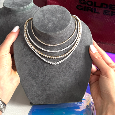 11ct Lab Diamond Tennis Necklace