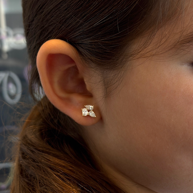 Trio Mixed Shape Lab Diamond Studs