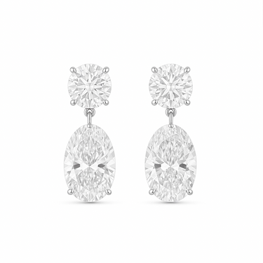 Selena's Lab Diamond Drops Studs (PAIR) - IGI Certified