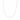 14k Thin 2.5MM Paper Clip Necklace - White gold