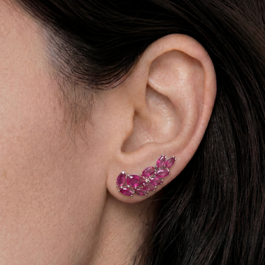 18k Natural Ruby's Crawlers