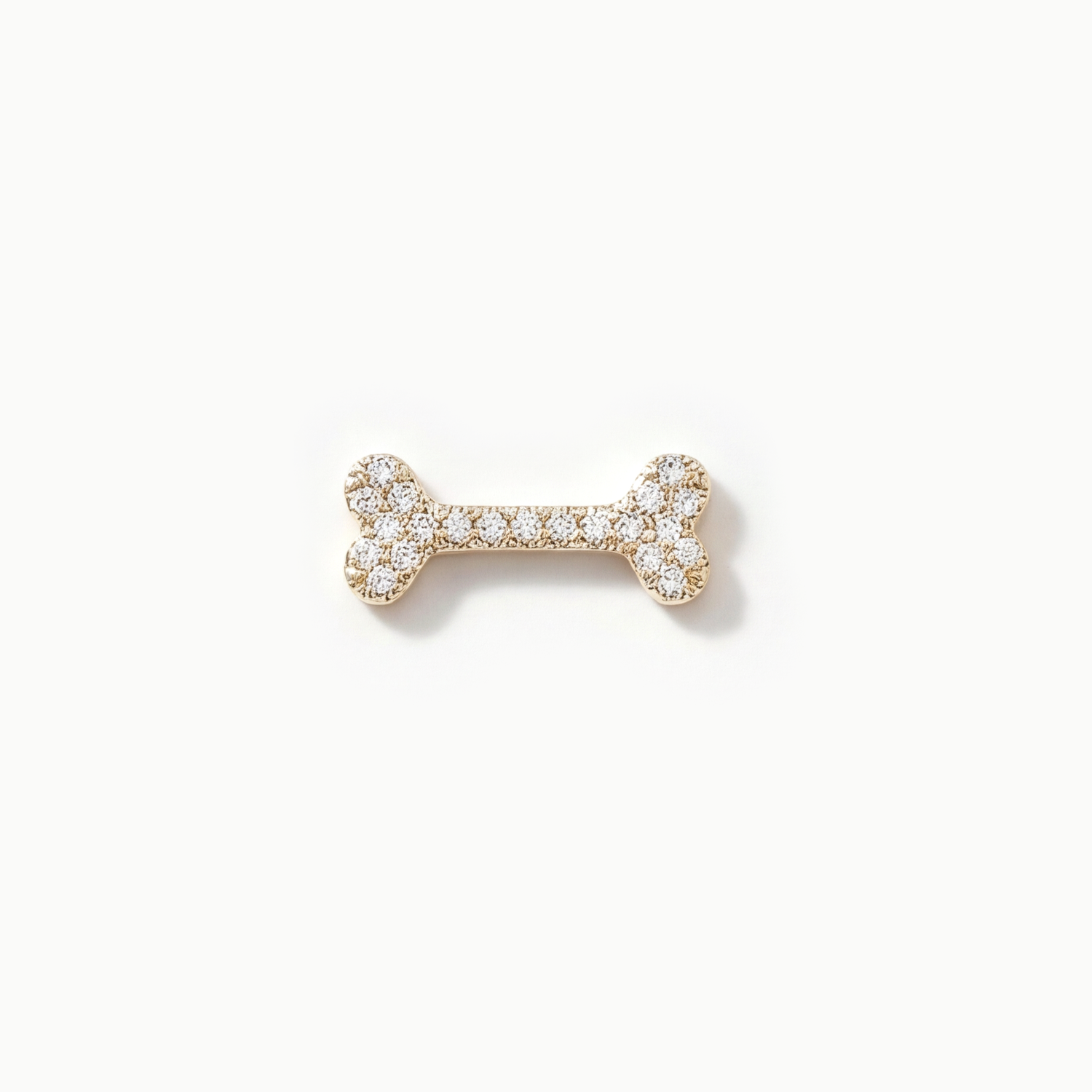 Diamond Dog Bone Charm