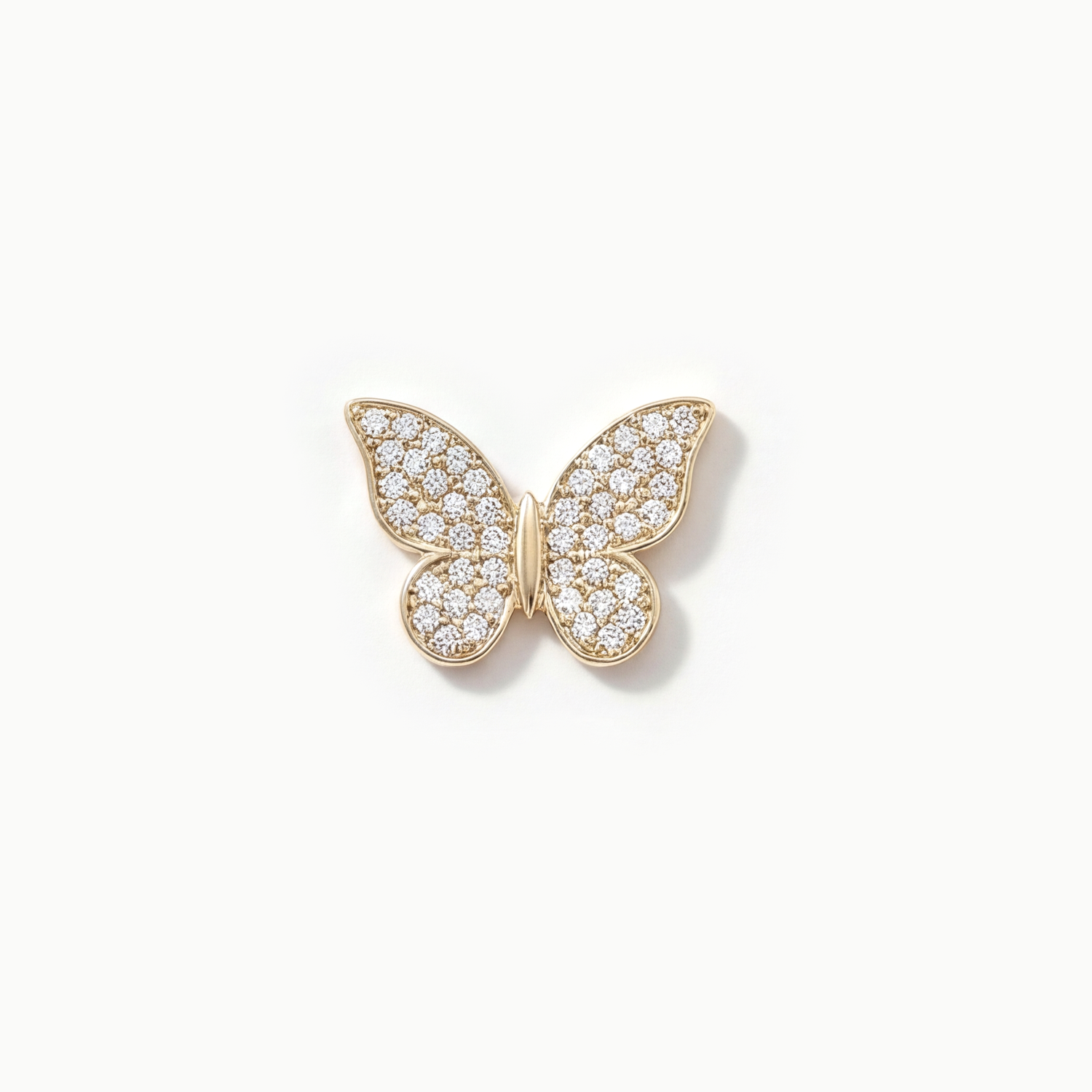 Diamond Butterfly Charm