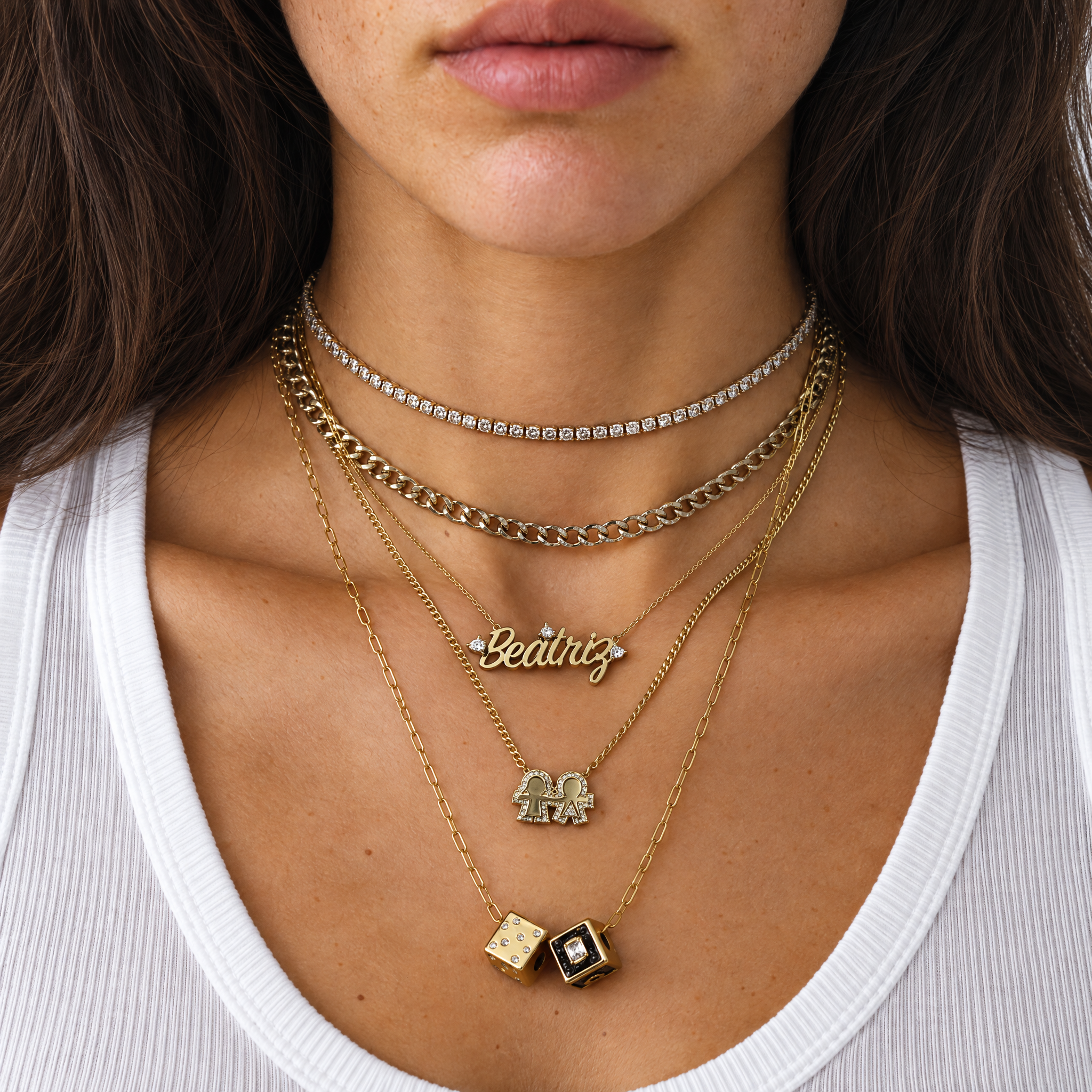 Bubbly Kids Diamond Cuban Necklace