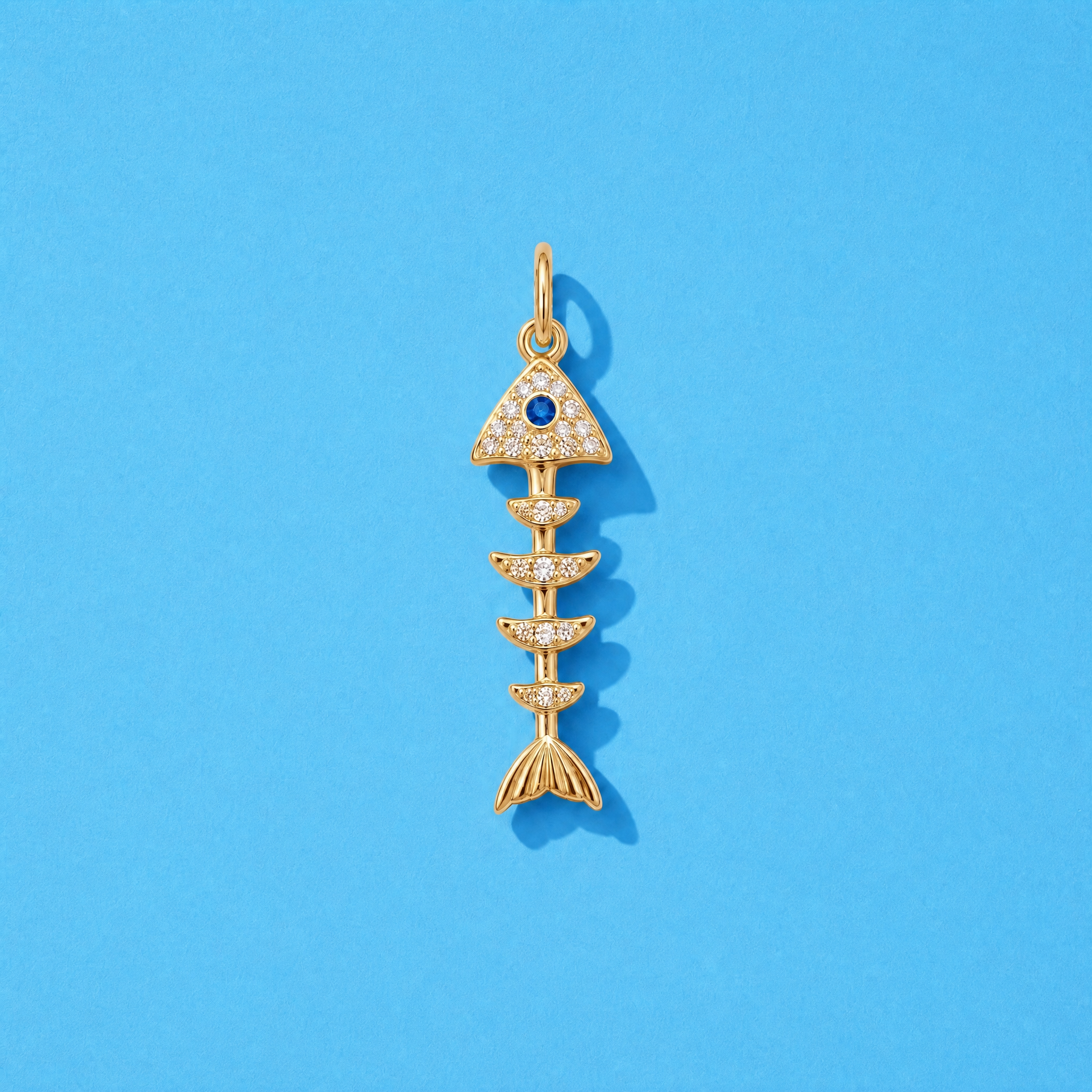 Lucky Fish Charm (Blue Sapphire)