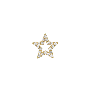 Diamond Cutout Star Charm