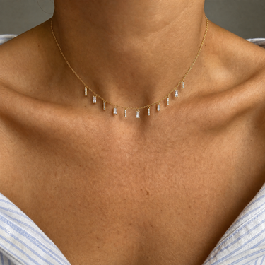 Adjustable Lab Diamond Necklace
