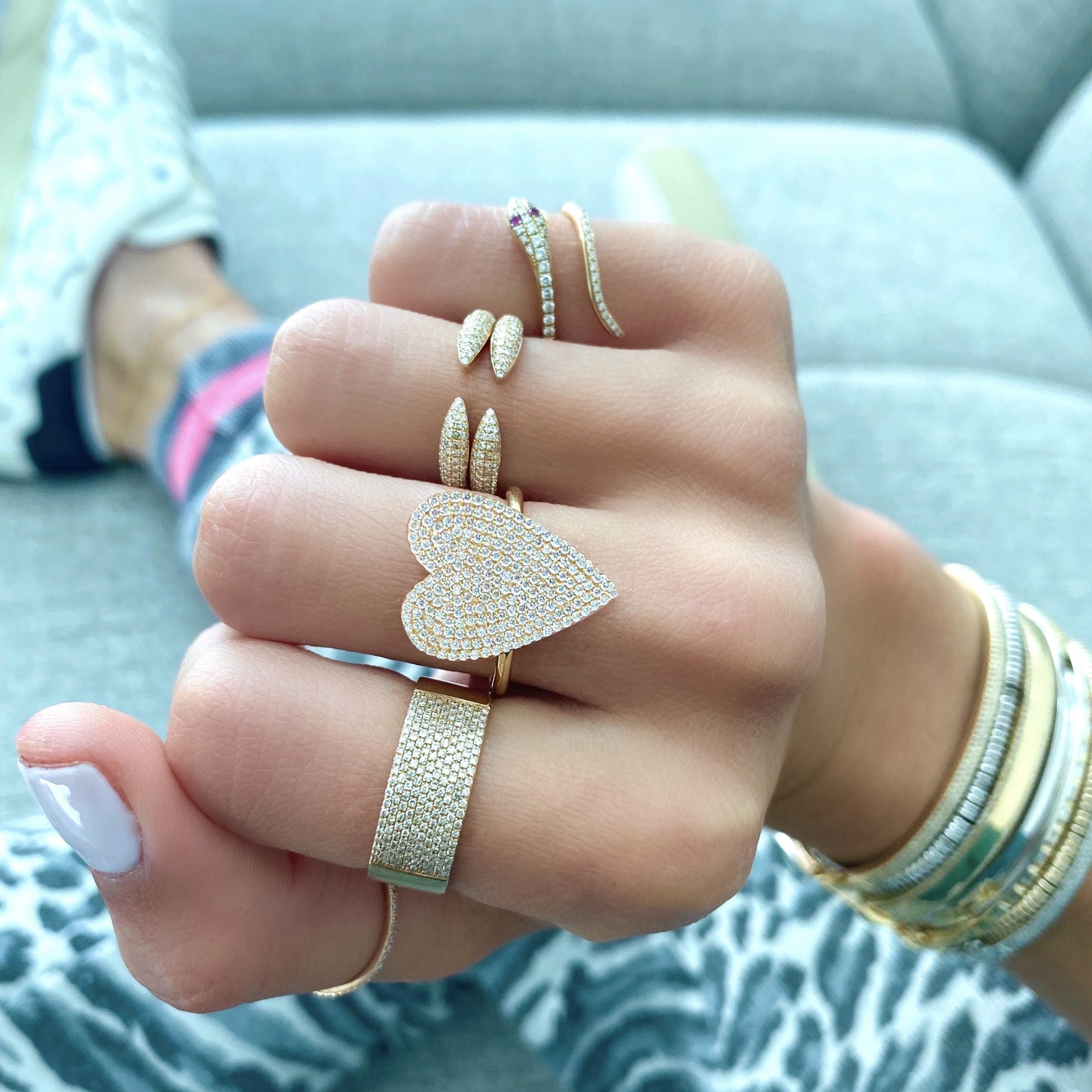 - Diamond Claw Ring -