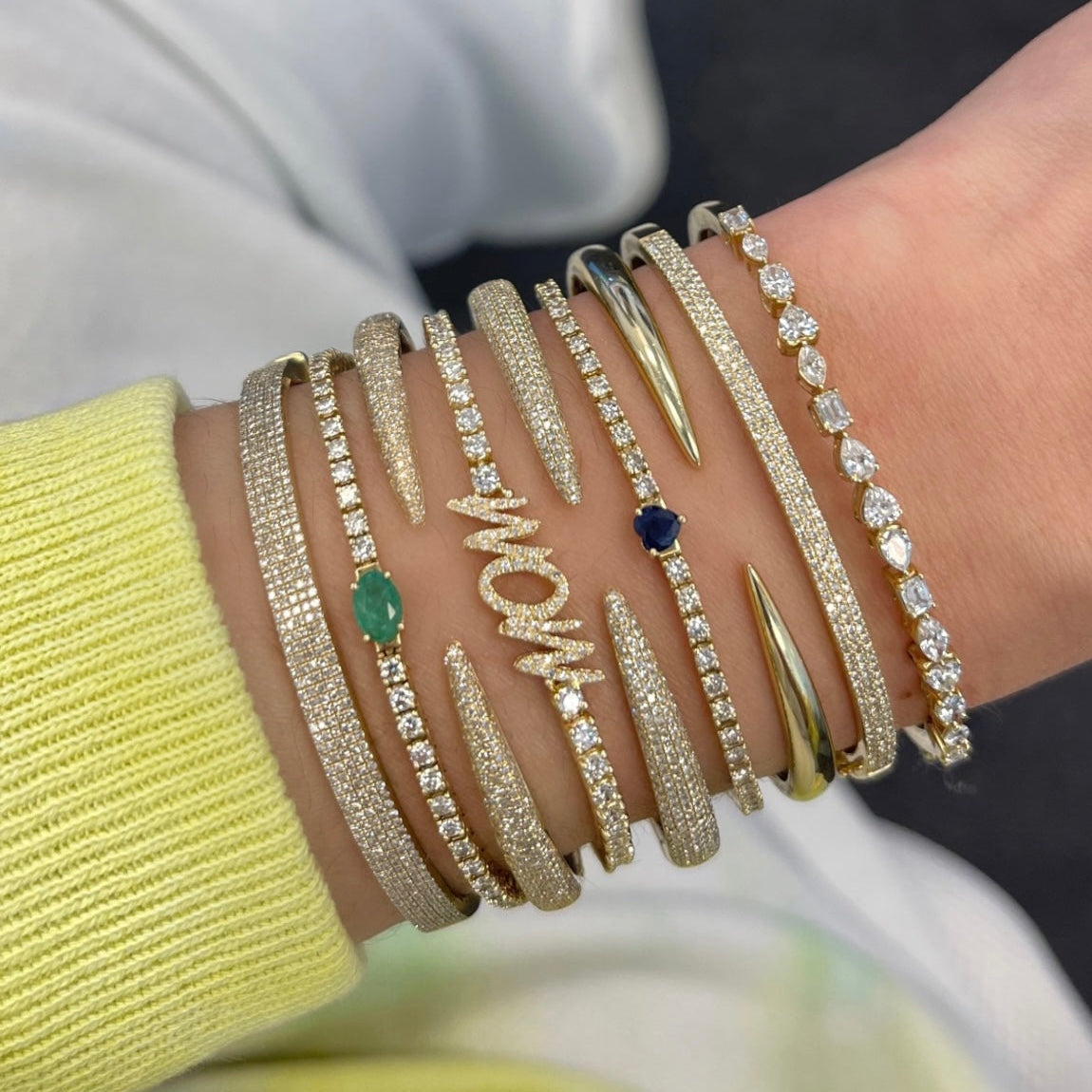 - Diamond Claw Bangle -