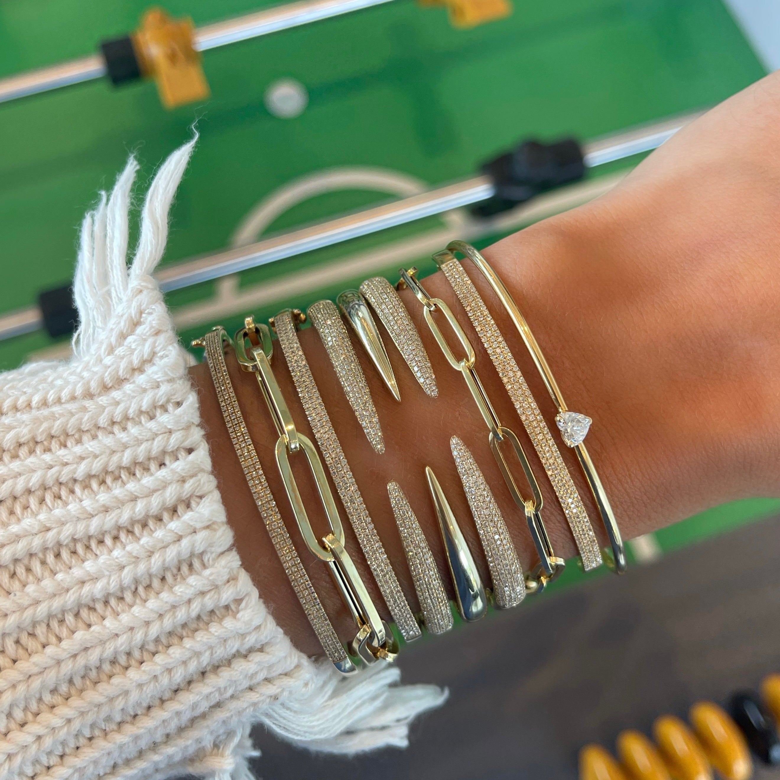 - Diamond Claw Bangle -