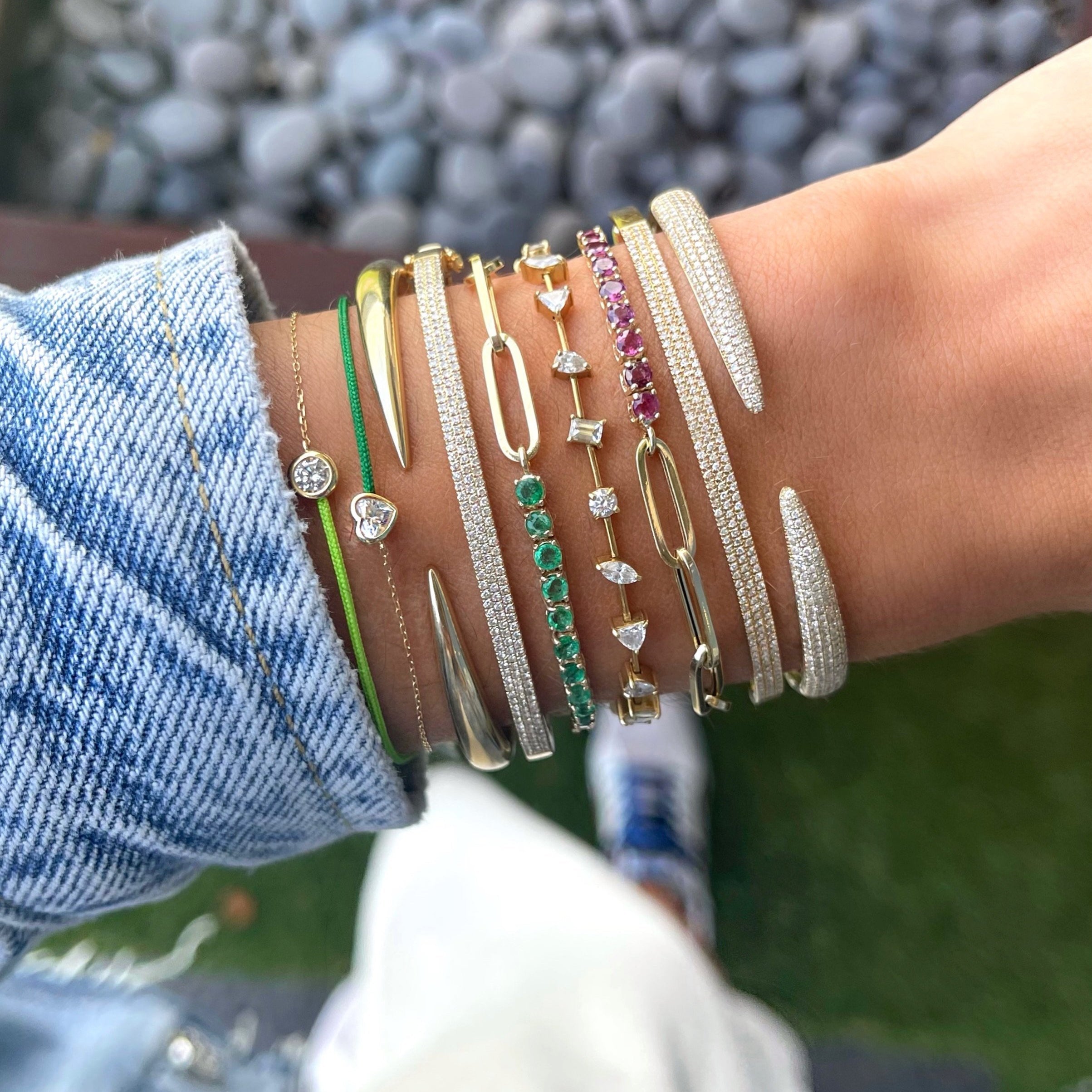 - Diamond Claw Bangle -