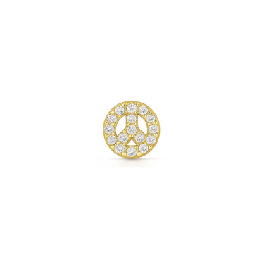 Diamond Peace Sign Charm