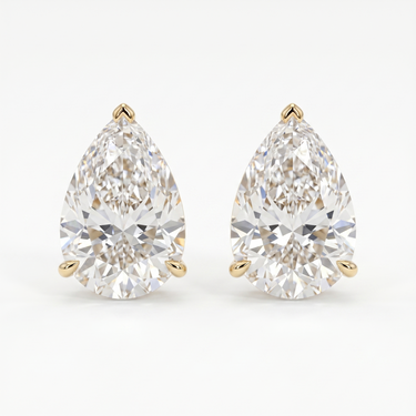 8ctw Lab Diamond Pear Studs IGI CERTIFIED