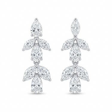 Danielle Flower Lab Diamond Earrings