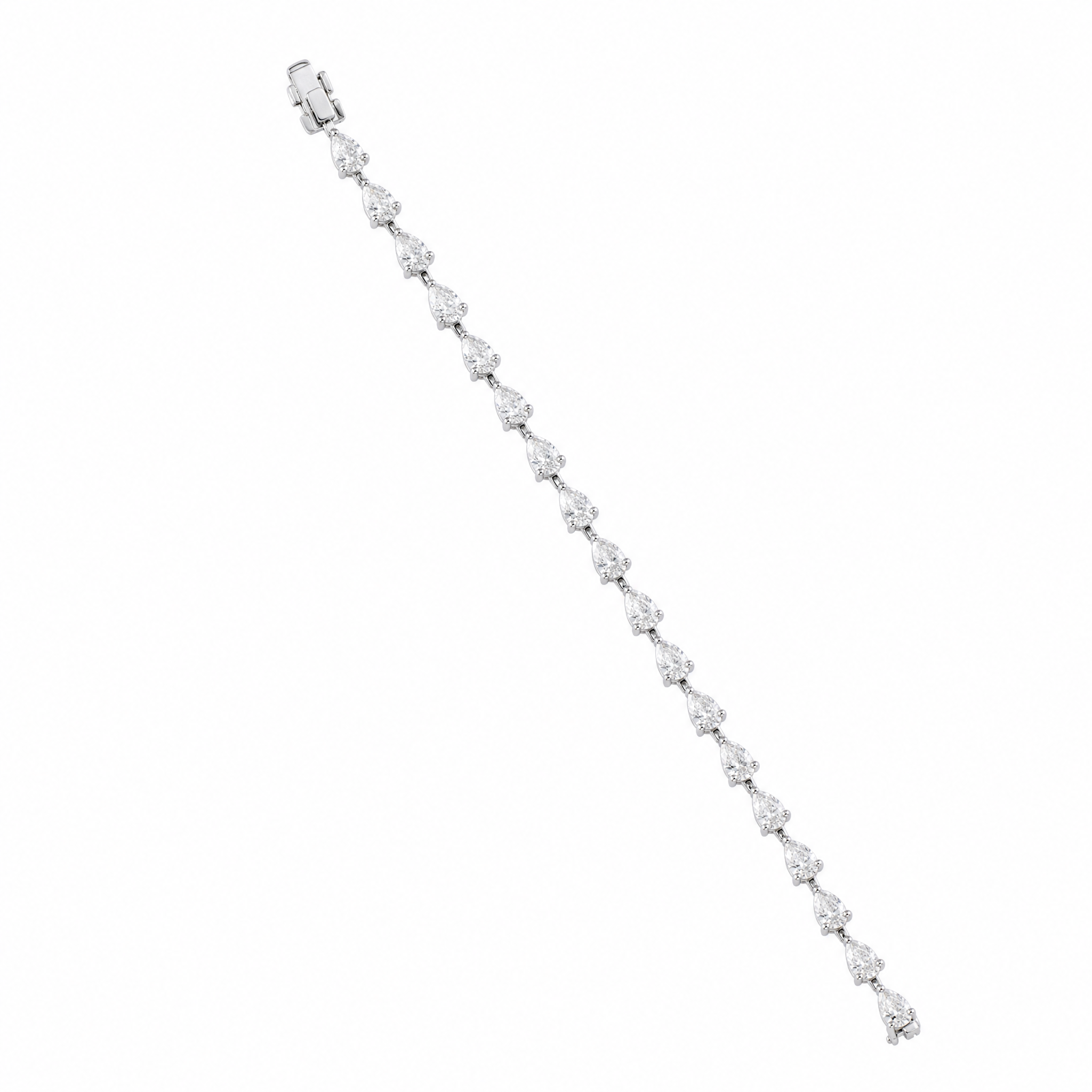 Pear Diamond Tennis Bracelet