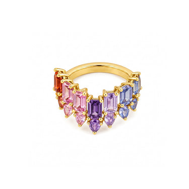 18k Natural Gemstones ICON Ring