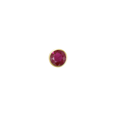 Ruby Bezel Charm