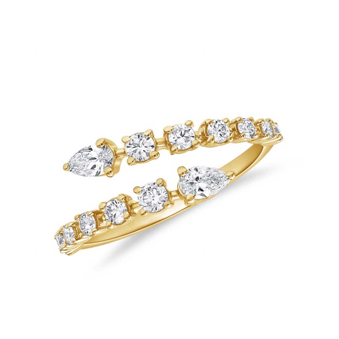 Pears & Rounds Wrap Ring