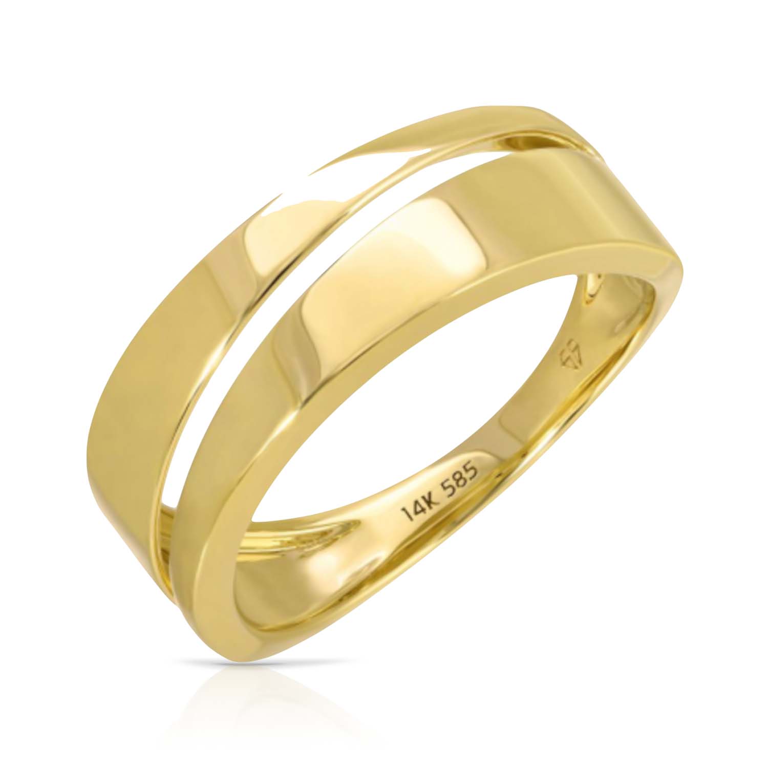 Solid Gold Split Ring