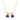 Sapphire Two Girls Diamond Charms Necklace
