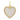 Diamond Outline Gemstone Heart Charm
