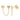 Double Heart Solid and Diamond Chain Earring (Single)