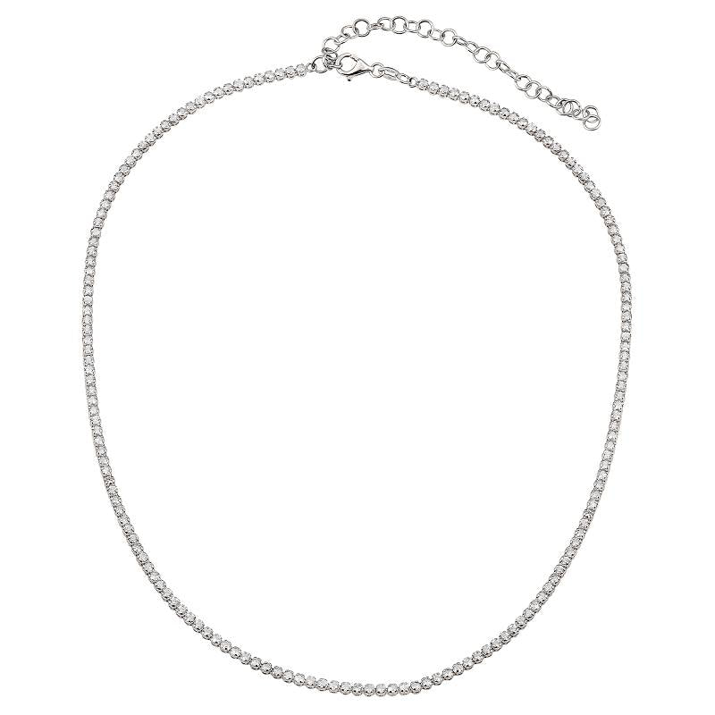 7.5ct Diamond Statement Tennis Necklace with Extenders
