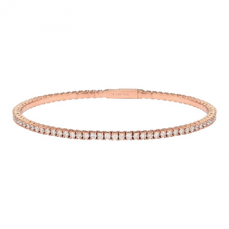 1ct Flexible Diamond Tennis Bangle