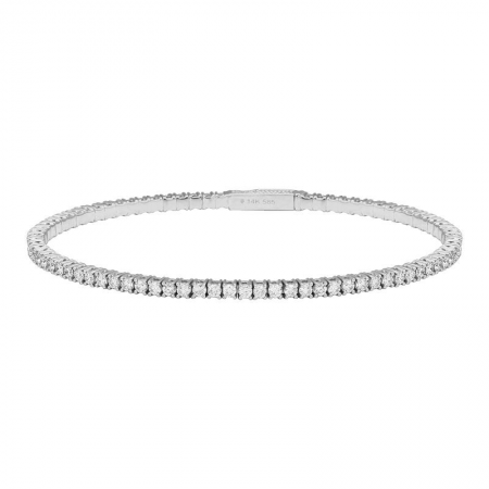 1ct Flexible Diamond Tennis Bangle